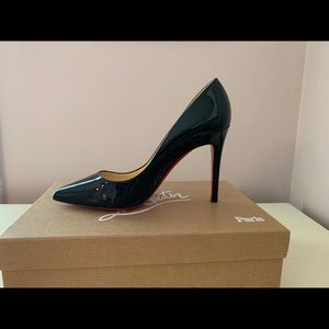 LB  Black Patent Leather Pigalles 37.5